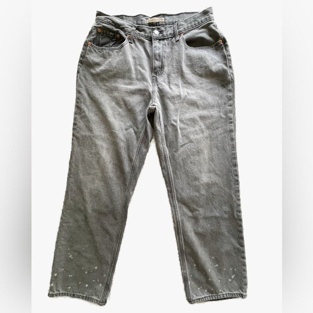 Levi’s Low Pro Straight Jeans Worn in Light Grey Size 32